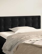 vidaXL Горна табла за легло черна 80x5x78/88 см кадифе