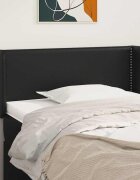 vidaXL Горна табла за легло черна 83x16x78/88 см изкуствена кожа