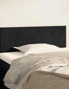 vidaXL Горна табла за легло черна 90x5x78/88 см кадифе