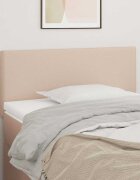 vidaXL Горна табла за легло капучино 80x5x78/88 см изкуствена кожа