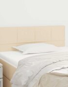 vidaXL Горна табла за легло кремава 80x5x78/88 см плат
