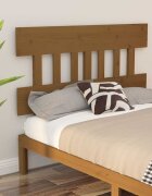vidaXL Горна табла за легло меденокафява 1235x3x81 см бор масив