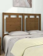 vidaXL Горна табла за легло меденокафява 1255x4x100 см бор масив