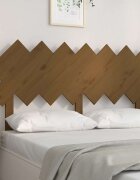 vidaXL Горна табла за легло меденокафява 141x3x805 см бор масив