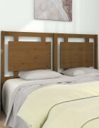 vidaXL Горна табла за легло меденокафява 1555x4x100 см бор масив