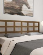 vidaXL Горна табла за легло меденокафява 1855x4x100 см бор масив