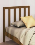 vidaXL Горна табла за легло меденокафява 81x4x100 см бор масив