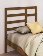 vidaXL Горна табла за легло меденокафява 81x4x104 см бор масив