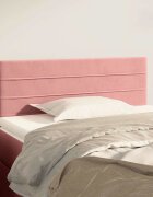 vidaXL Горна табла за легло розова 100x5x78/88 см кадифе