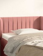 vidaXL Горна табла за легло розова 83x23x78/88 см кадифе