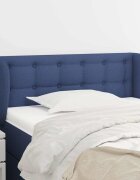 vidaXL Горна табла за легло с уши синя 93x23x78/88 см плат