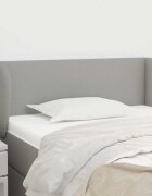 vidaXL Горна табла за легло с уши светлосива83x23x78/88 см плат