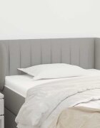 vidaXL Горна табла за легло с уши светлосива83x23x78/88 см плат