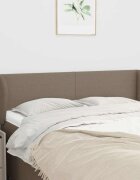 vidaXL Горна табла за легло с уши таупе 147x23x78/88 см плат