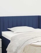 vidaXL Горна табла за легло синя 83x16x78/88 см плат