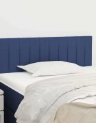 vidaXL Горна табла за легло синя 90x5x78/88 см плат