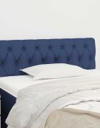 vidaXL Горна табла за легло синя100x7x78/88 см плат