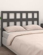 vidaXL Горна табла за легло сива 1655x4x100 см бор масив