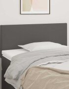 vidaXL Горна табла за легло сива 90x5x78/88 см изкуствена кожа