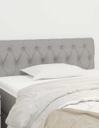 vidaXL Горна табла за легло светлосива 100x7x78/88 см плат