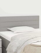 vidaXL Горна табла за легло светлосива 90x5x78/88 см плат