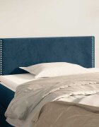 vidaXL Горна табла за легло тъмносиня 100x5x78/88 см кадифе