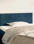 vidaXL Горна табла за легло тъмносиня 100x5x78/88 см кадифе