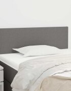 vidaXL Горна табла за легло тъмносива 100x5x78/88 см плат