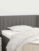 vidaXL Горна табла за легло тъмносива 93 x 16 x 78/88 см плат