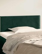 vidaXL Горна табла за легло тъмнозелена 80x5x78/88 см кадифе