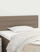 vidaXL Горна табла за легло таупе 100x5x78/88 см плат