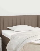 vidaXL Горна табла за легло таупе 103x16x78/88 см плат