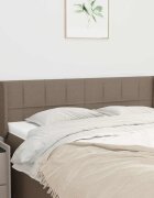 vidaXL Горна табла за легло таупе 147x16x78/88 см плат