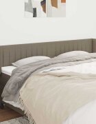 vidaXL Горна табла за легло таупе 163x16x78/88 см плат