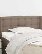 vidaXL Горна табла за легло таупе 93 x 16 x 78/88 см плат