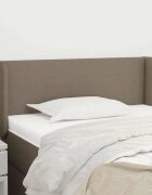 vidaXL Горна табла за легло таупе 93 x 16 x 78/88 см плат