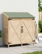vidaXL Градина постройка Натурално 106 x 56 x 1135 см