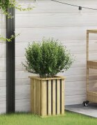 vidaXL Градинарски кутии Кафяво 33 x 33 x 45 см