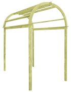 vidaXL Градинска арка 125x150x235 см бор със зелена импрегнация