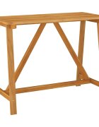 vidaXL Градинска бар маса 140x70x104 cм акация масив