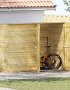 vidaXL Градинска барака 232x110x170 см импрегниран бор