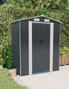 vidaXL Градинска барака антрацит 192x108x223 см поцинкована стомана