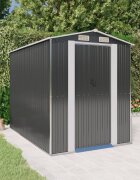 vidaXL Градинска барака антрацит 192x274x223 см поцинкована стомана
