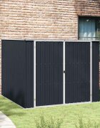 vidaXL Градинска барака антрацит 195x198x159 см поцинкована стомана