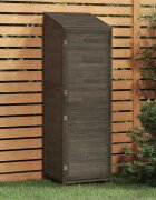 vidaXL Градинска барака антрацит 55x52x1745 см чамово дърво масив