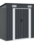 vidaXL Градинска барака антрацит стомана
