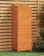 vidaXL Градинска барака кафява 55x52x1745 см чамово дърво масив