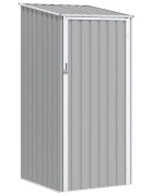 vidaXL Градинска барака сива 87x98x159 см поцинкована стомана