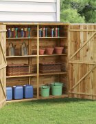 vidaXL Градинска барака за инструменти 163x50x171 см бор масив