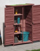 vidaXL Градинска барака за инструменти мока 83x57x140 см бор масив